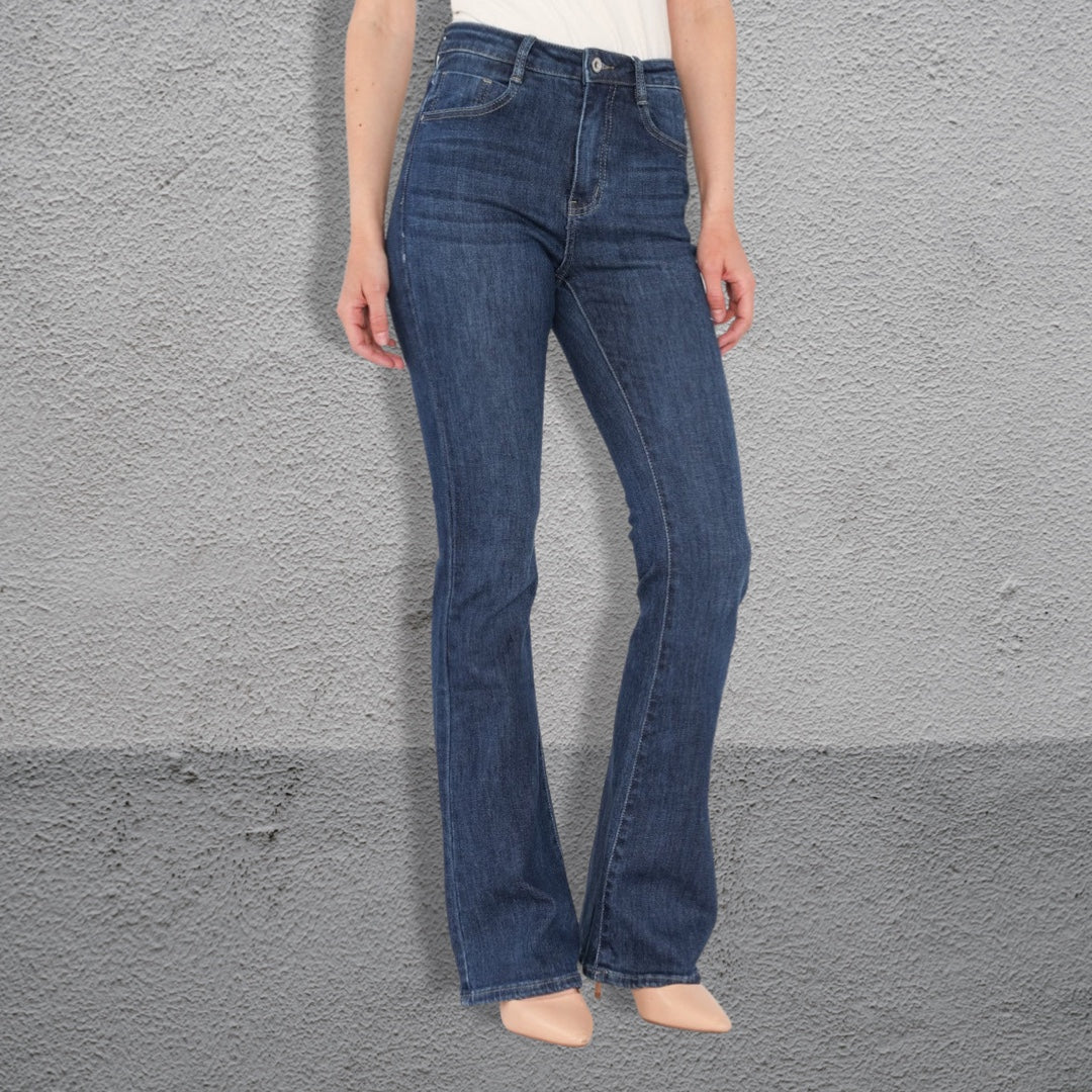 MID BLUE BOOTCUT JEANS